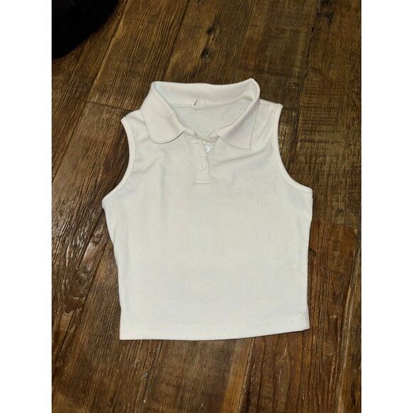 Shein teen collared sleeveless girls top 10/11 - Picture 1 of 2